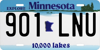 MN license plate 901LNU
