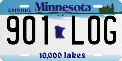 MN license plate 901LOG