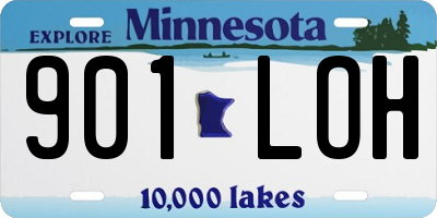 MN license plate 901LOH