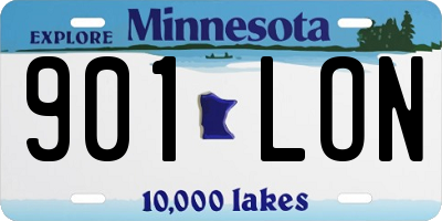 MN license plate 901LON