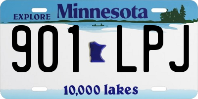 MN license plate 901LPJ