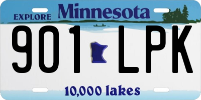 MN license plate 901LPK
