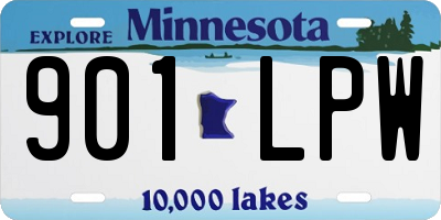 MN license plate 901LPW