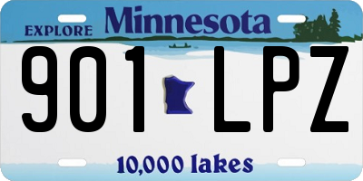 MN license plate 901LPZ