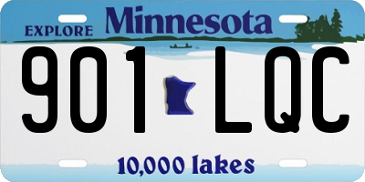 MN license plate 901LQC