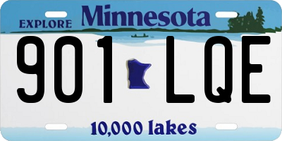 MN license plate 901LQE