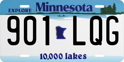 MN license plate 901LQG