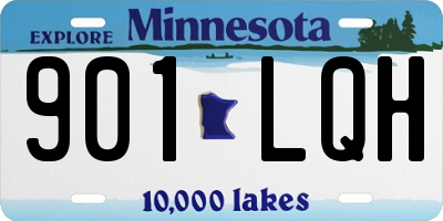 MN license plate 901LQH