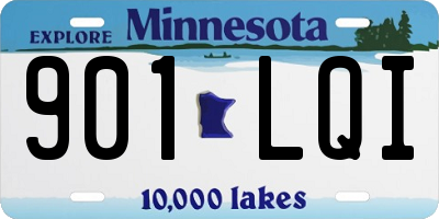 MN license plate 901LQI