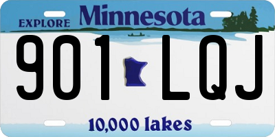 MN license plate 901LQJ