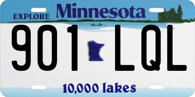 MN license plate 901LQL