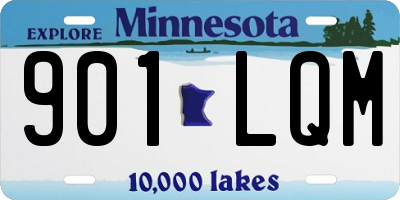 MN license plate 901LQM