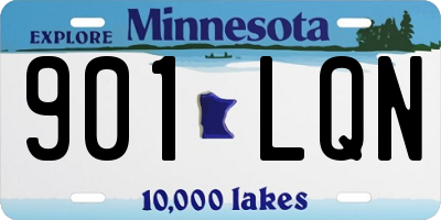 MN license plate 901LQN
