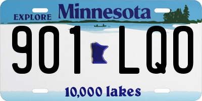 MN license plate 901LQO