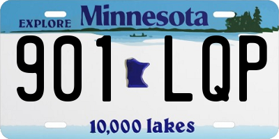 MN license plate 901LQP