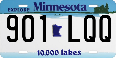 MN license plate 901LQQ