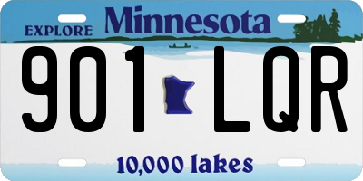 MN license plate 901LQR
