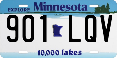 MN license plate 901LQV