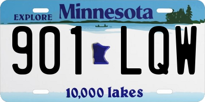MN license plate 901LQW