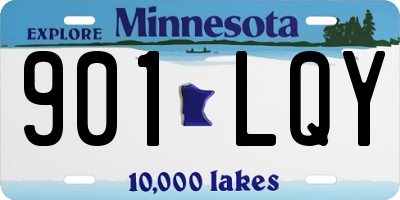 MN license plate 901LQY