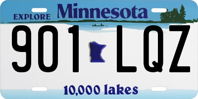 MN license plate 901LQZ