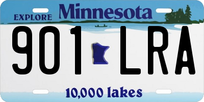MN license plate 901LRA