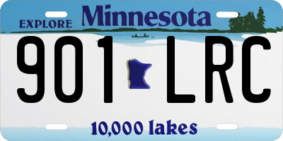 MN license plate 901LRC
