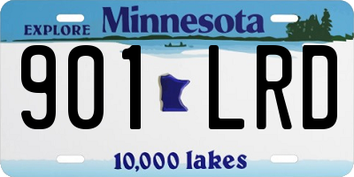 MN license plate 901LRD
