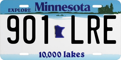 MN license plate 901LRE