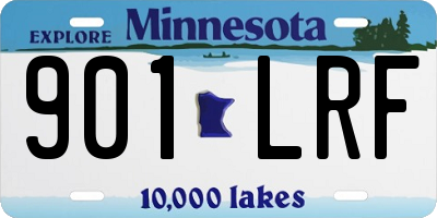 MN license plate 901LRF