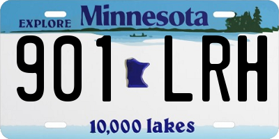 MN license plate 901LRH