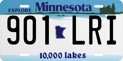 MN license plate 901LRI