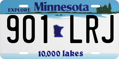 MN license plate 901LRJ