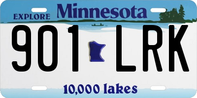 MN license plate 901LRK