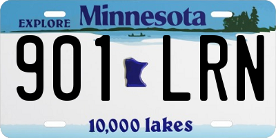 MN license plate 901LRN