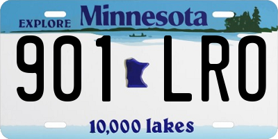 MN license plate 901LRO
