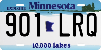MN license plate 901LRQ