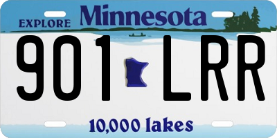 MN license plate 901LRR