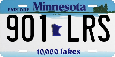 MN license plate 901LRS