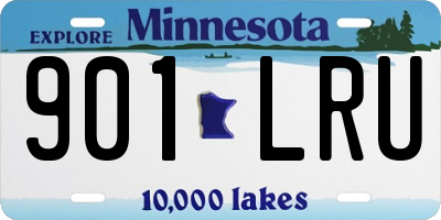 MN license plate 901LRU