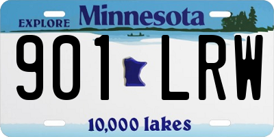 MN license plate 901LRW