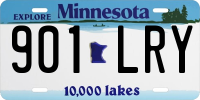 MN license plate 901LRY