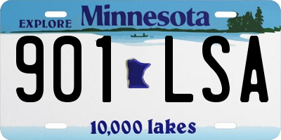 MN license plate 901LSA