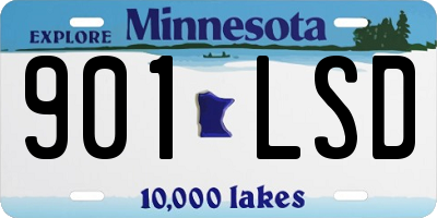 MN license plate 901LSD