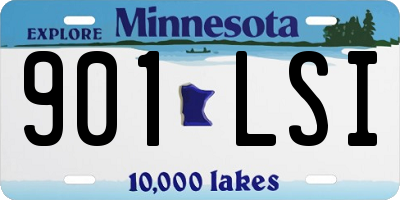 MN license plate 901LSI