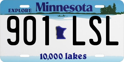 MN license plate 901LSL