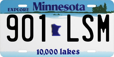 MN license plate 901LSM