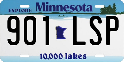 MN license plate 901LSP