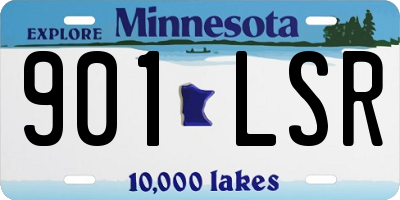 MN license plate 901LSR
