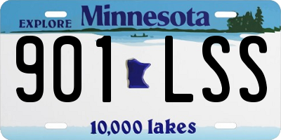 MN license plate 901LSS